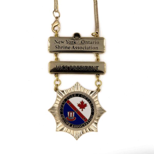 New York/Ontario Shrine Association Vice President Custom Medal