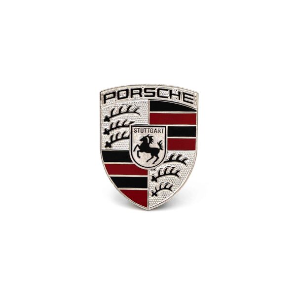 Silver Porsche Badge