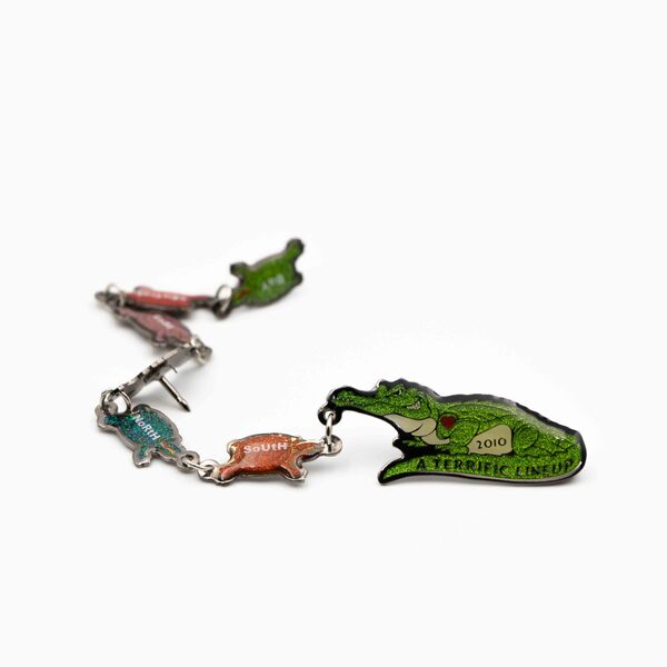 Alligator and Turtle Lapel Pin Set