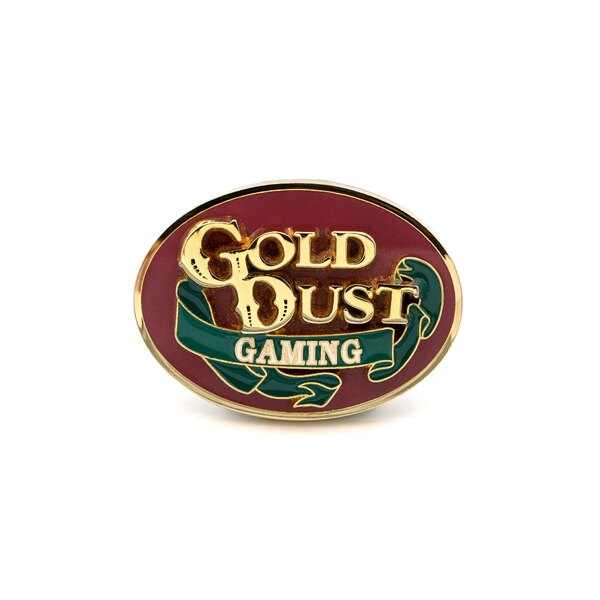 Custom Gold-Plated Enamel Gaming Badge