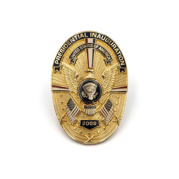 Gold-Plated Presidential Inauguration Police Badge