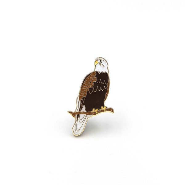 Majestic Gold-Plated Eagle Emblem