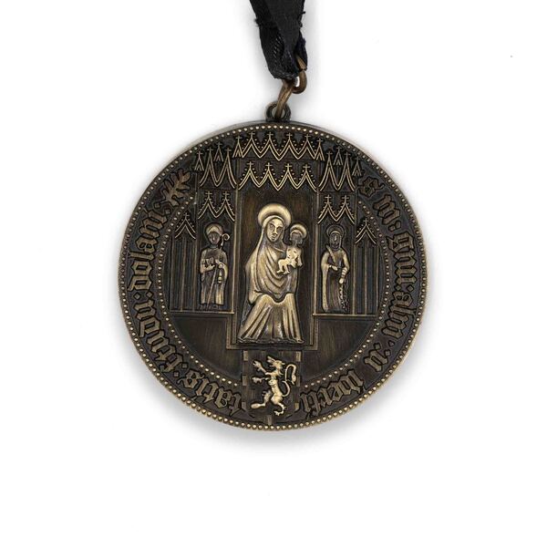Bronze-Plated Christian Medallion - A Symbol of Faith and Devotion